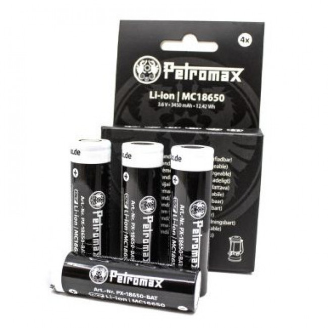 Petromax oppladbare LI-ION-batterier 18650 3.6 V