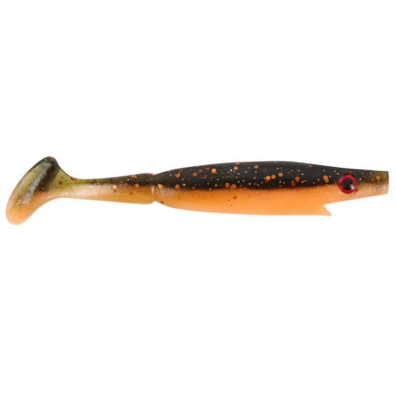Piglet Shad 10cm 7g - Black Pumpkin - 6pcs