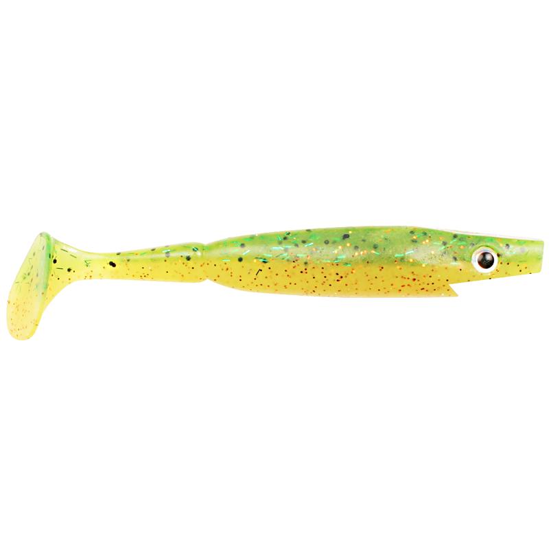 Piglet Shad 10cm 7g - Fire Perch - 6pcs