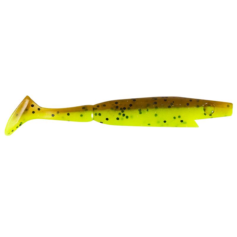 Piglet Shad 8,5cm 4g - Brown Chartreuse - 8pcs