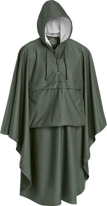 Gustav Raincape Poncho Green