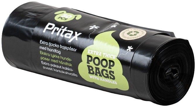 Pluto Poop Bags 50 pcs Black