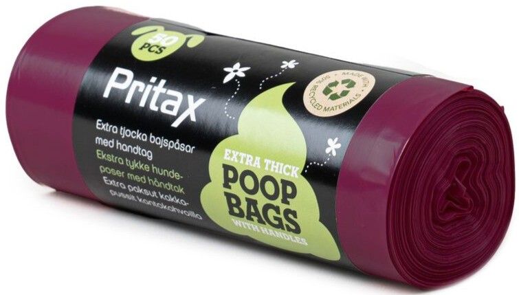 Pluto Poop Bags 50 pcs Burgundy
