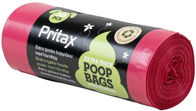 Pluto Poop Bags 50 pcs Pink