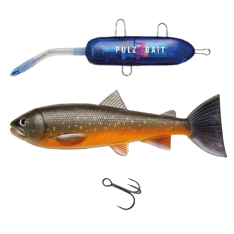 Pulz Bait Starter Kit Trout 20cm - Arctic Char + Charger Pack