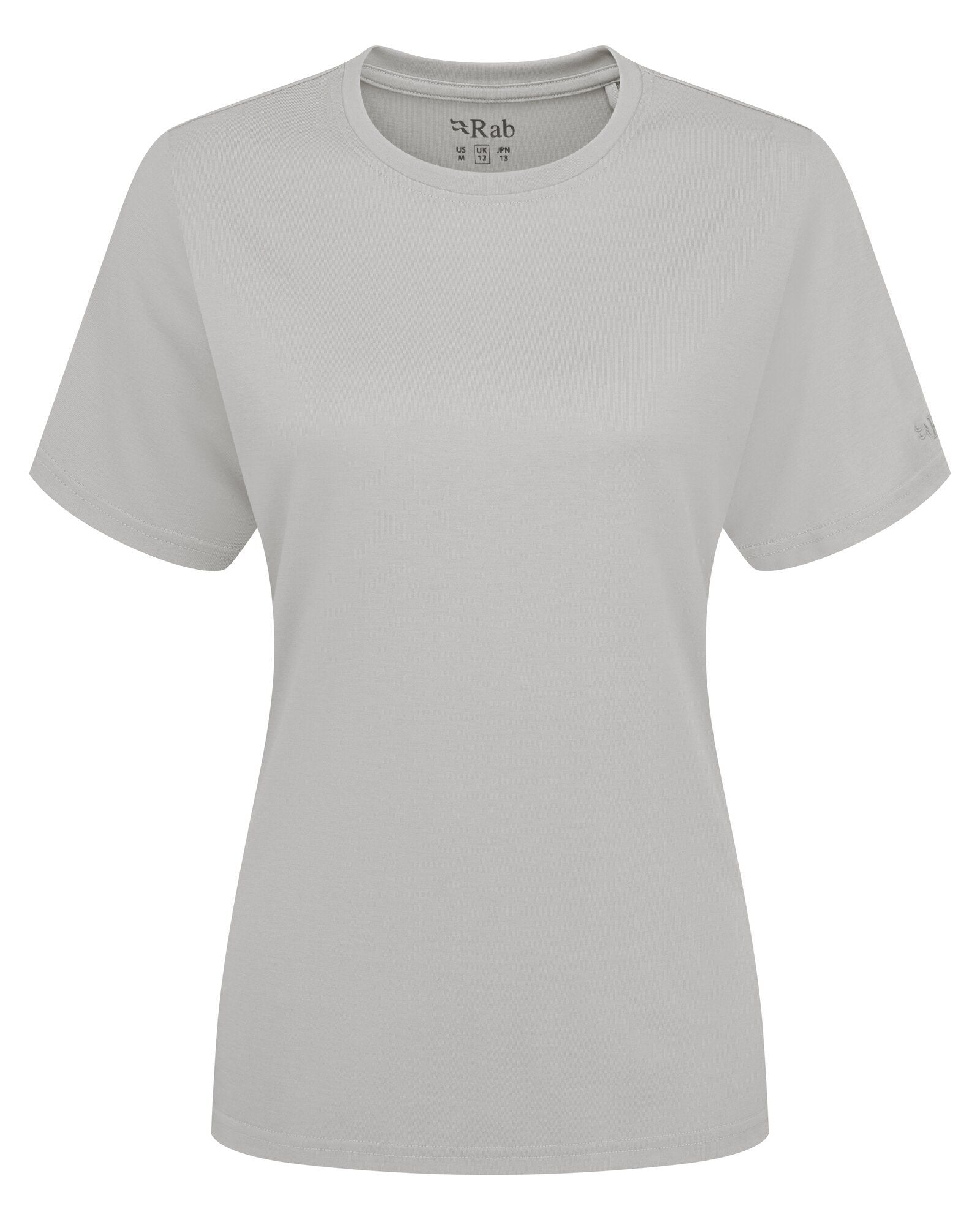 Crimp Logo Tee Wmns Light Zinc