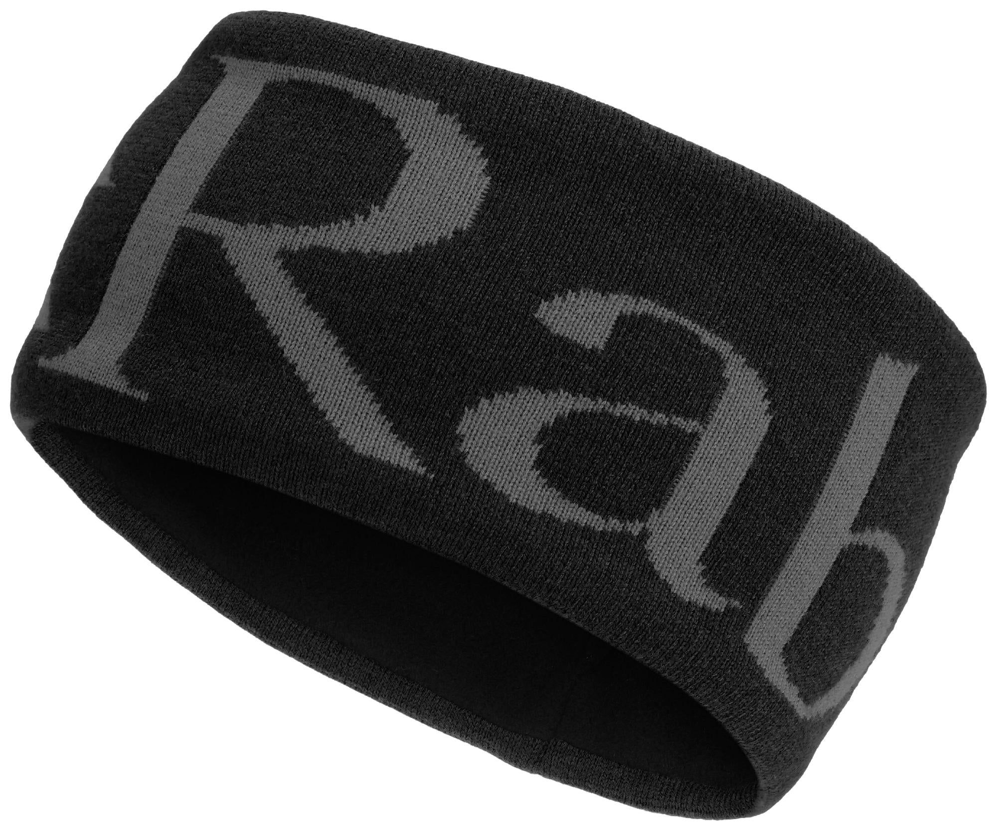 Knitted Logo Headband Anthracite