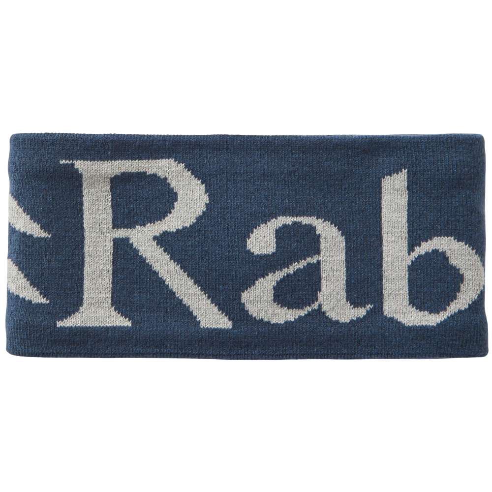Knitted Logo Headband Tempest Blue/Light Zinc