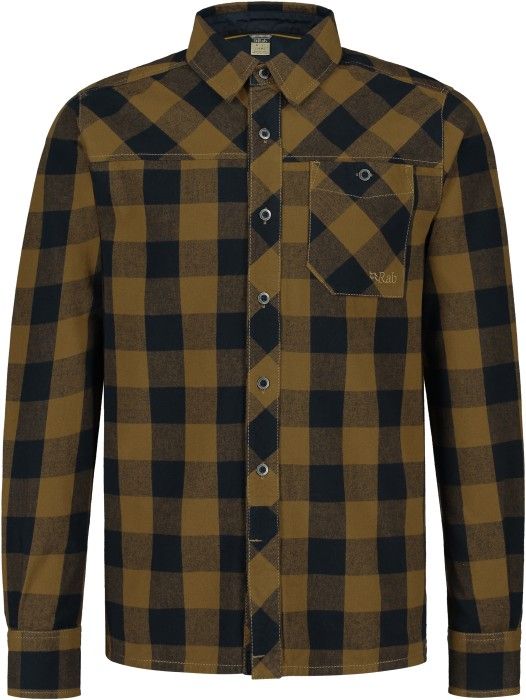 M's Boundary Shirt Caramel Check