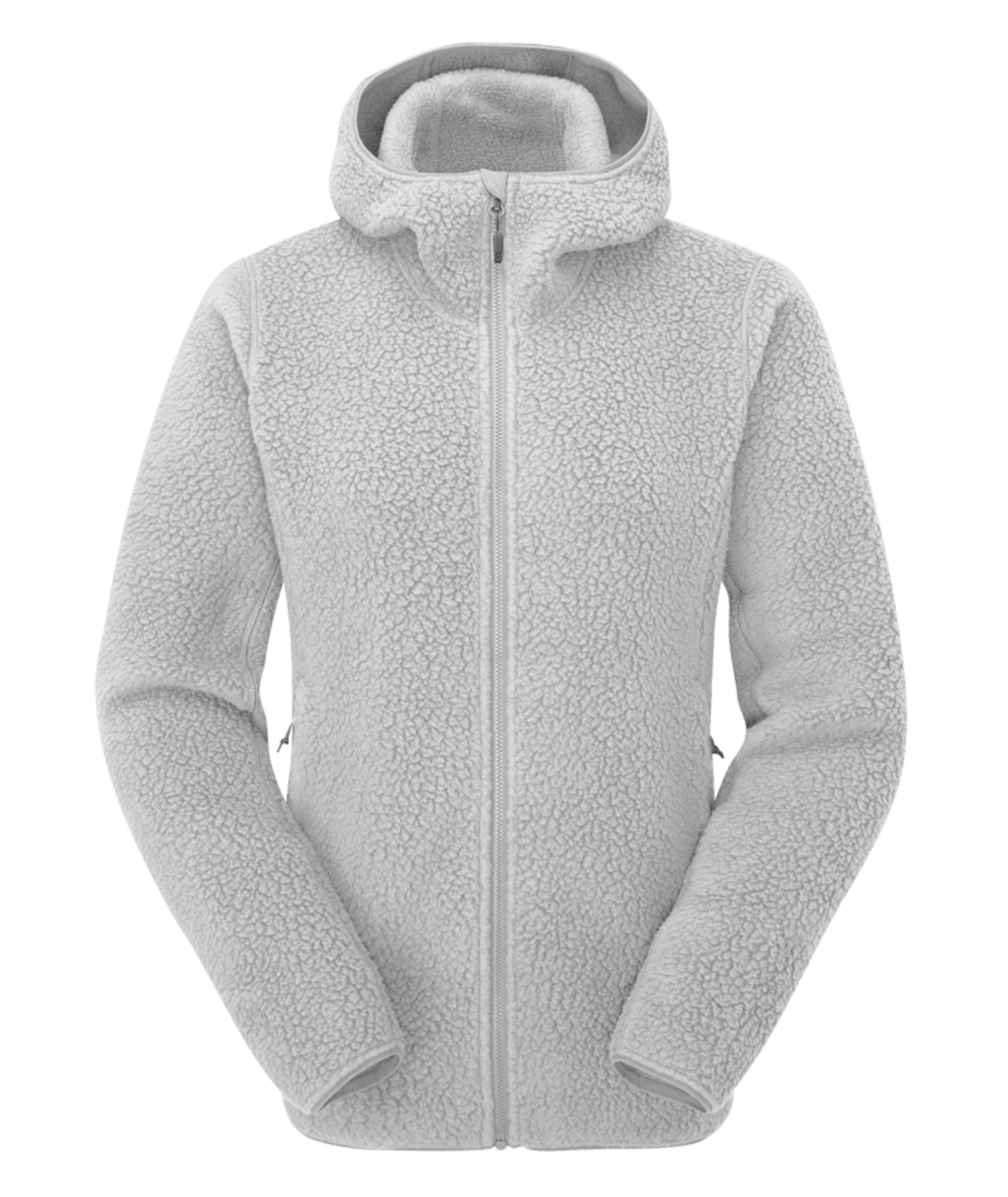 Shearling Hoody Wmns Pewter