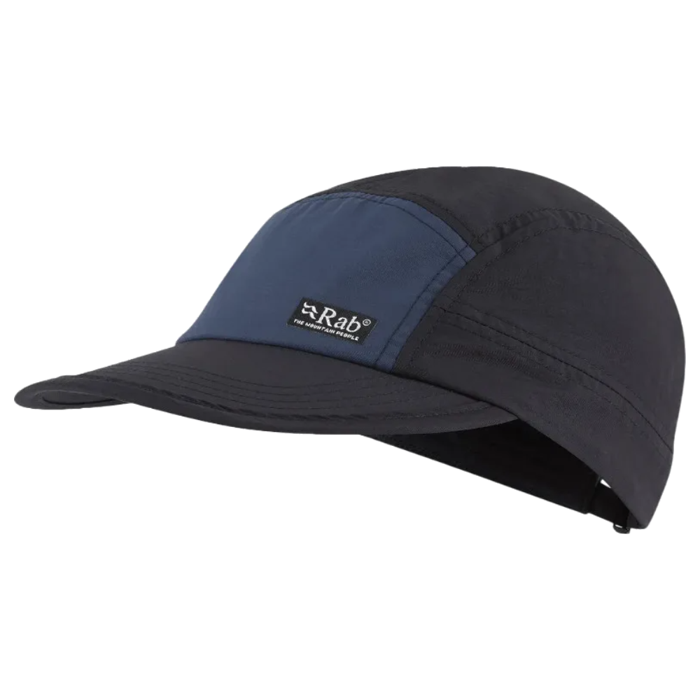 Vista 5 Panel Cap Ebony/Tempest Blue