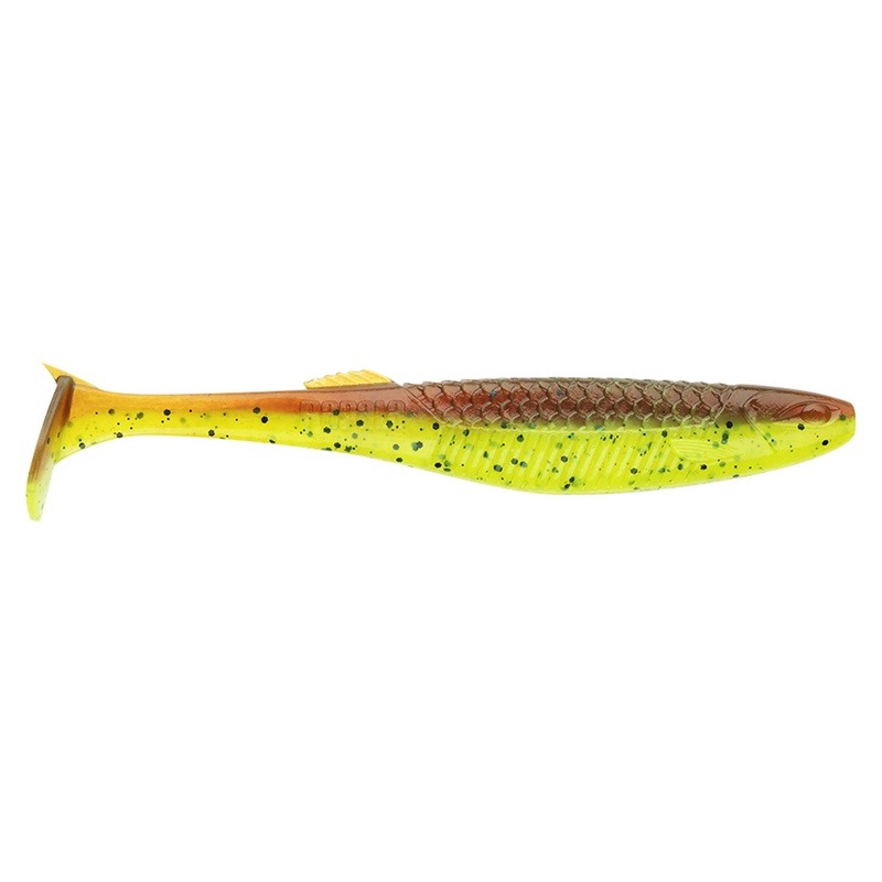 Rapala CrushCity The Kickman 4'' 10cm - Motor Oil Chartreuse 3-pack