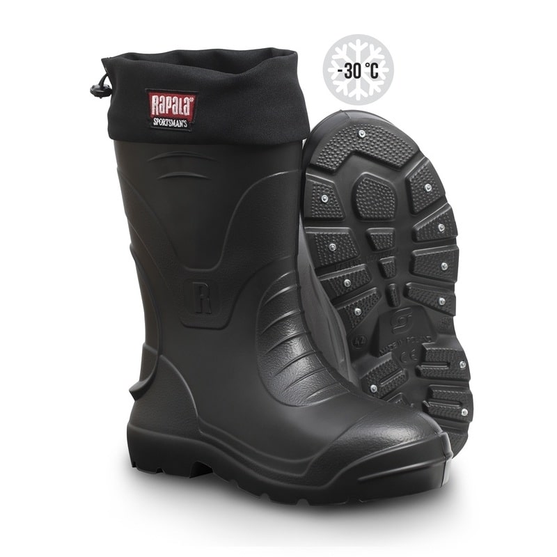 Rapala Sportsman Spiked Ice Fishing Boots Short Size 45 (-30°C)