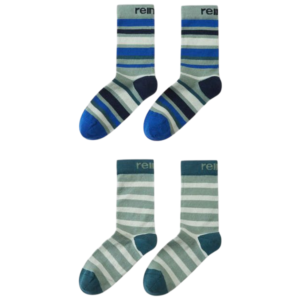 Parit Striped Socks Stone Green