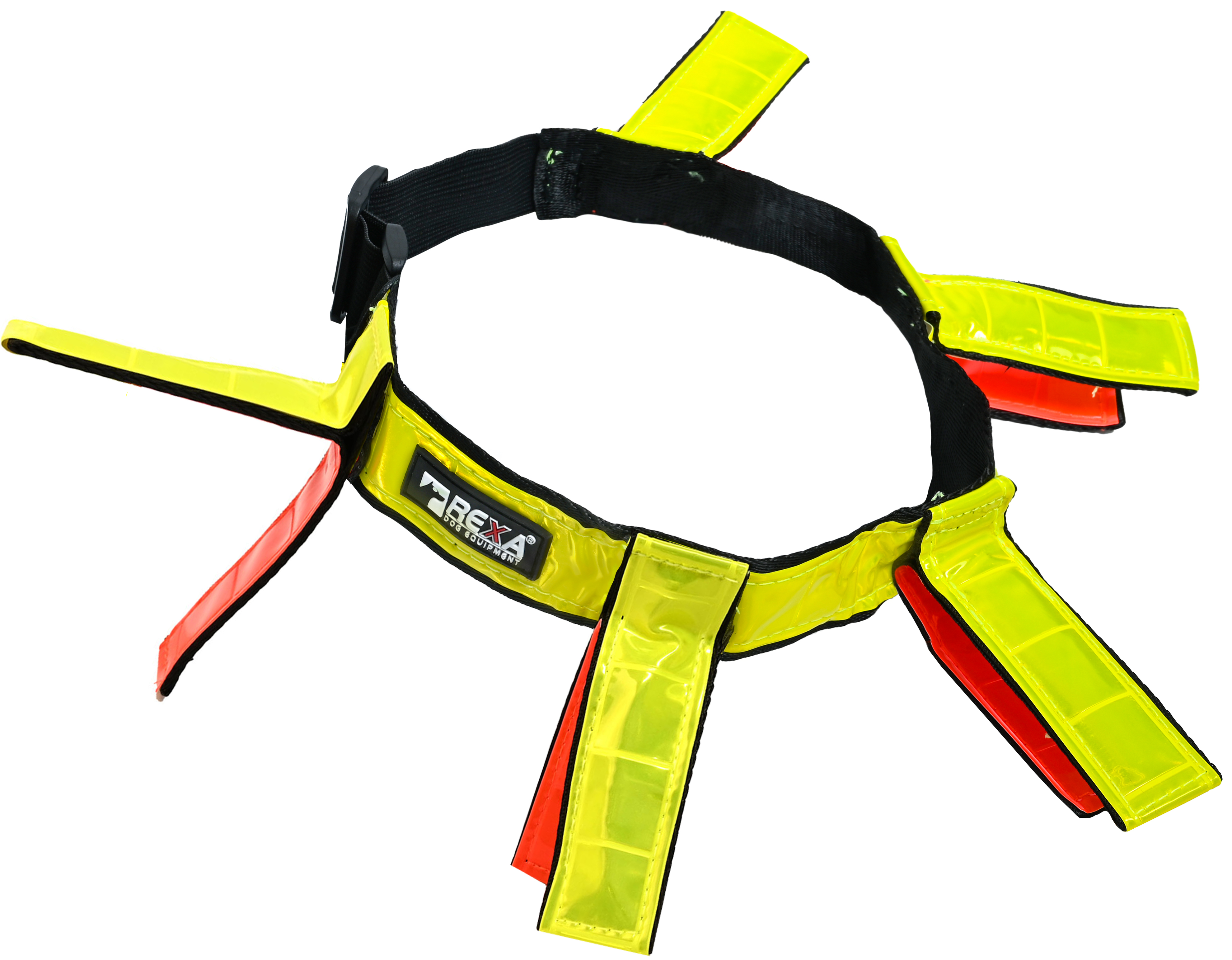 Reflexhalsband med flärp No.3 50-65cm