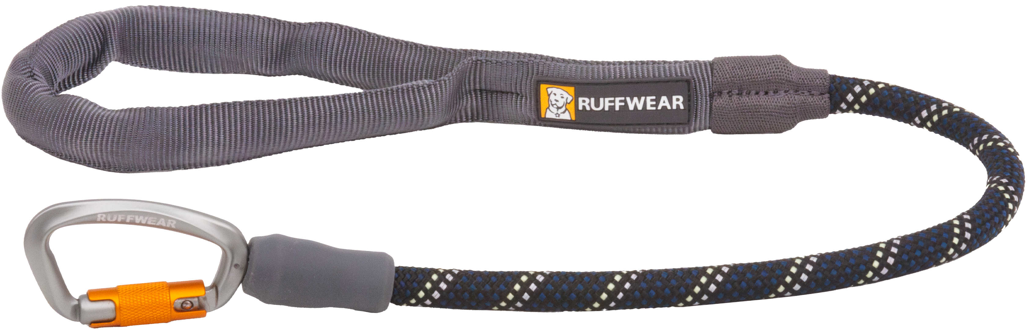 Knot-a-Long Short Rope Leash Obsidian Black