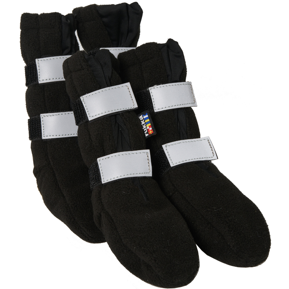 Fleece Boots 4 pcs Black