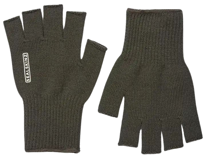 Thornham Merino Fingerless Glove Olive