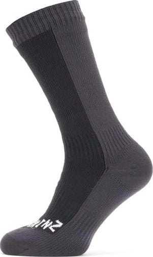 Waterproof Cold Weather Mid Sock Black/Grey