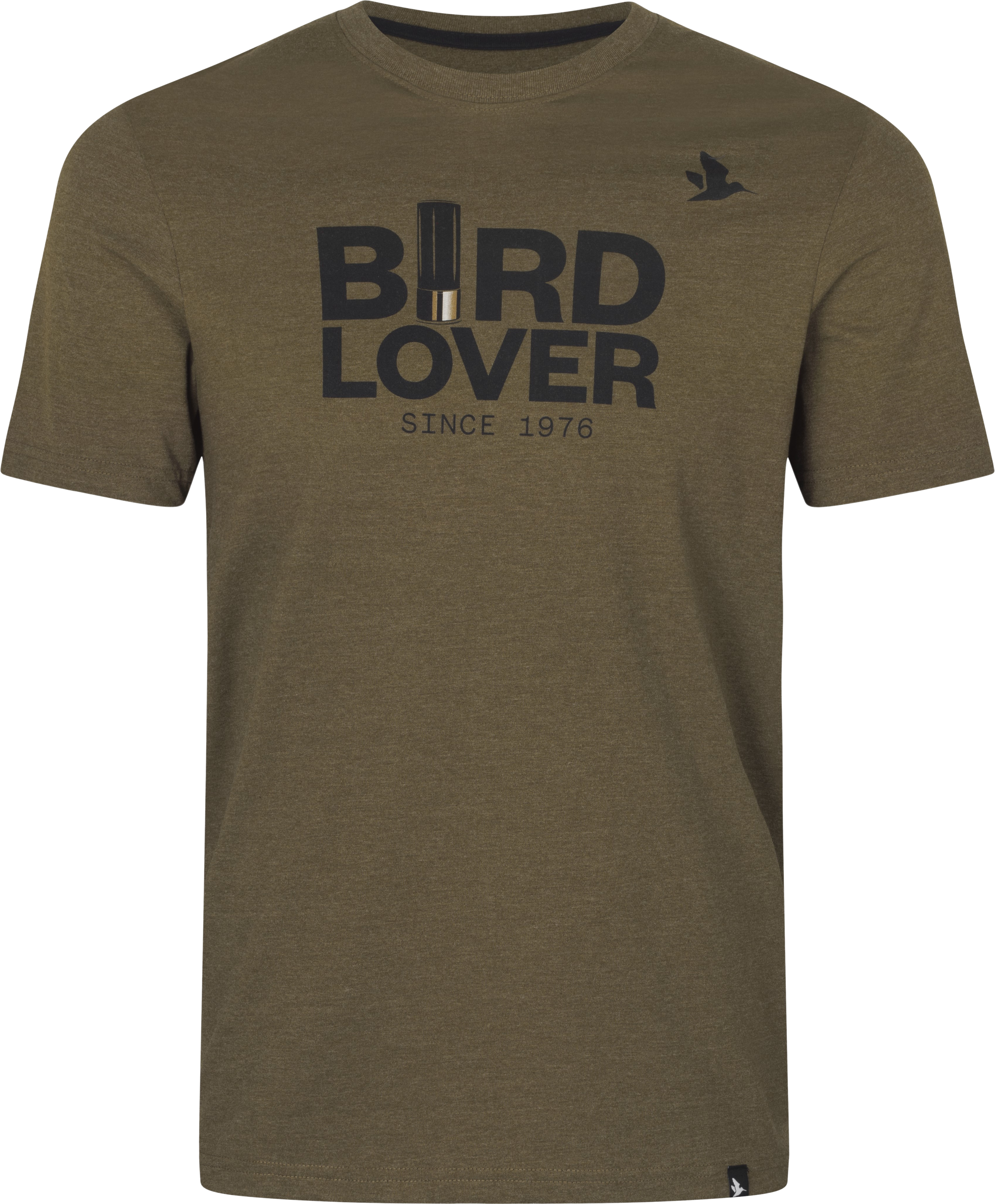 Bird Lover T-shirt Dark Olive Melange