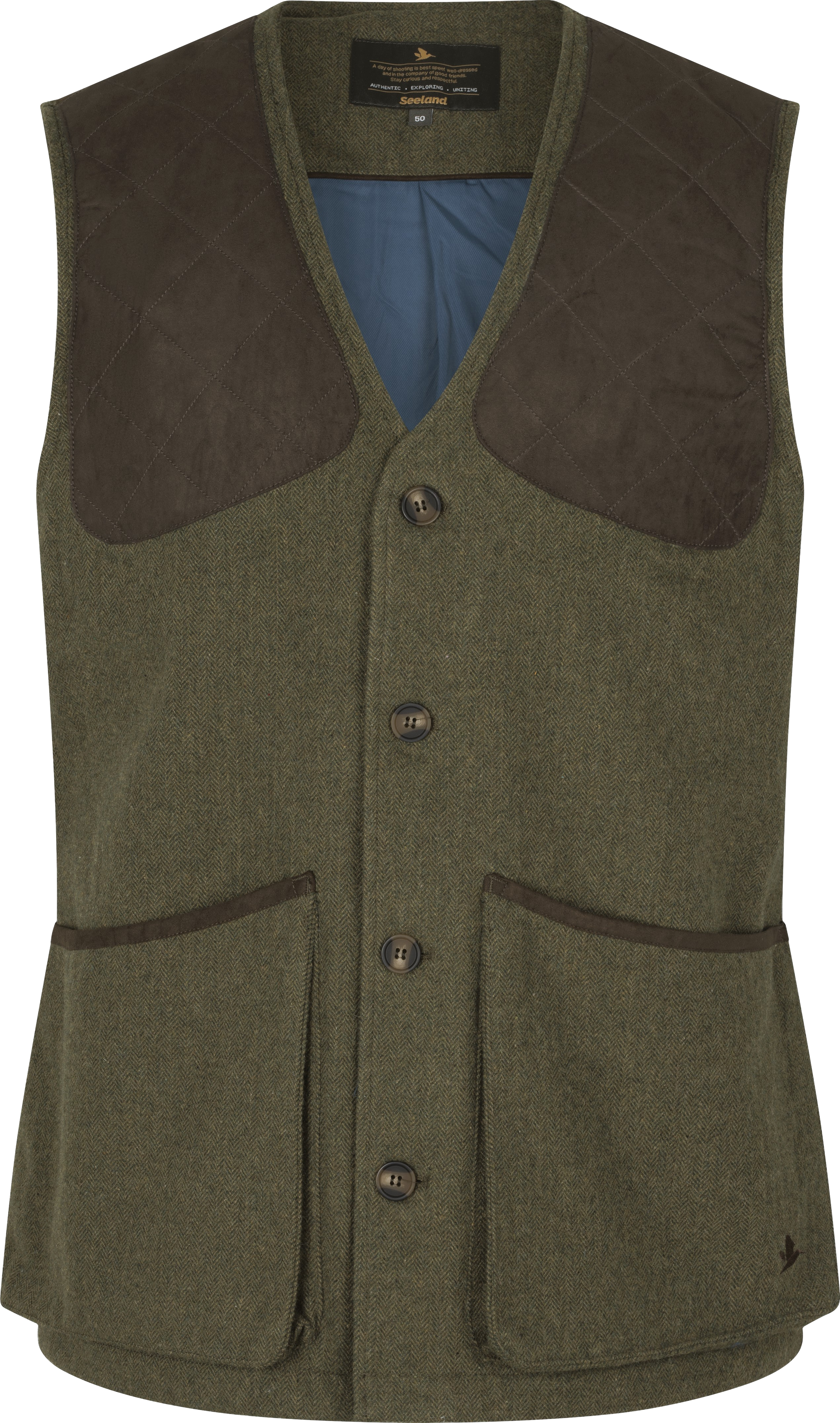 Hillside Vest Moss Green