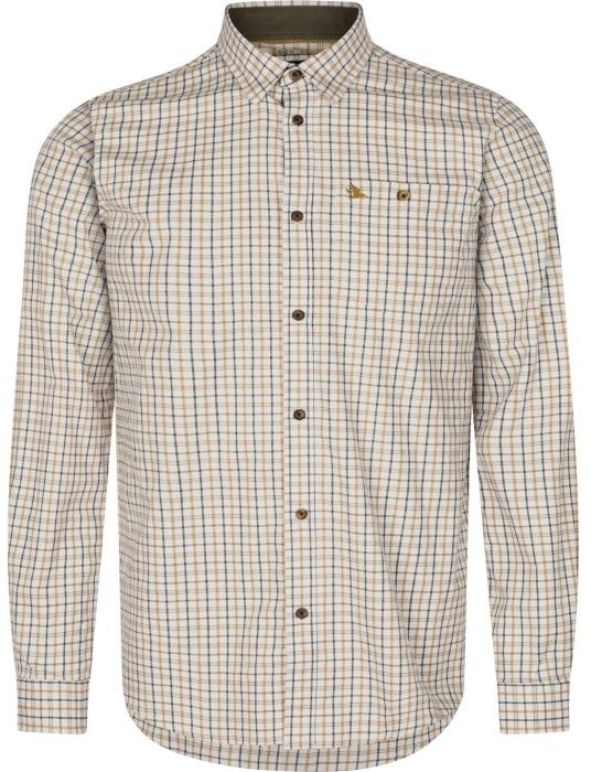 M's Oxford Shooting Shirt Classic Blue/Classic Brown Check