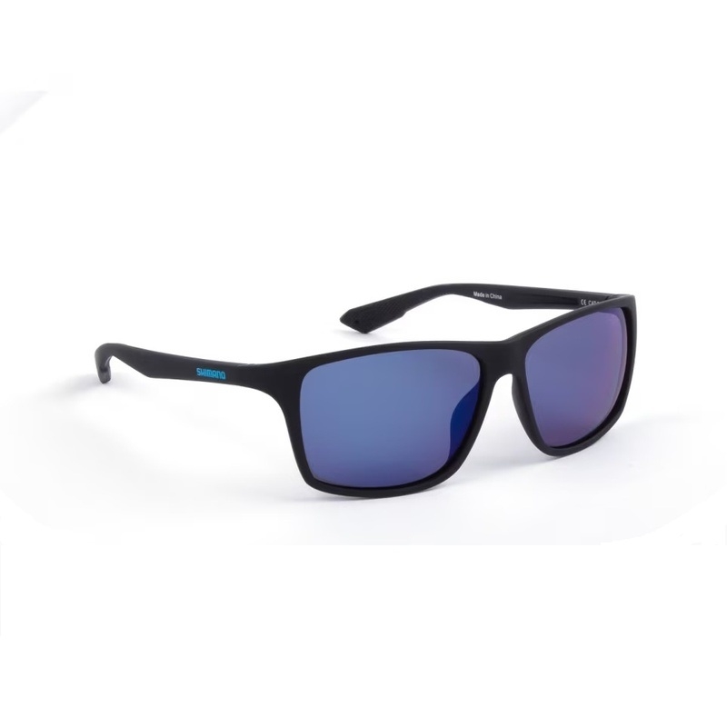 Shimano Eyewear Technium Matte Black & Blue Mirror