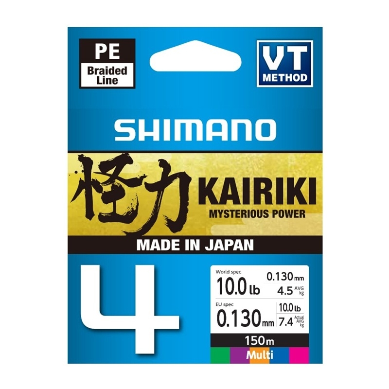 Shimano Line Kairiki 4 150m 0.13mm 7.4kg Multi Color