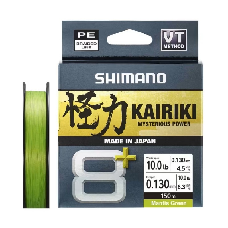 Shimano Line Kairiki 8+ 150m 0.13mm 8.3kg M Green