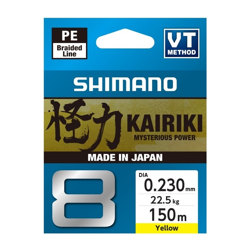 Shimano Line Kairiki 8 150m 0.23mm 22.5kg Yellow