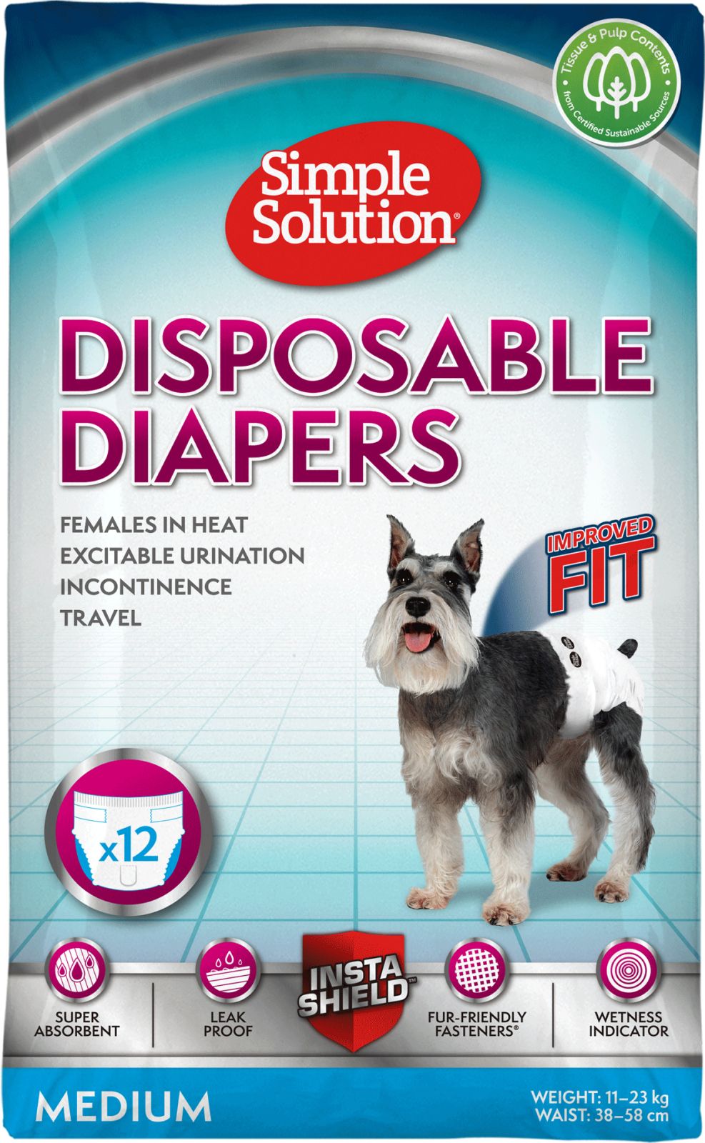 Disposable Diapers 12 pcs M