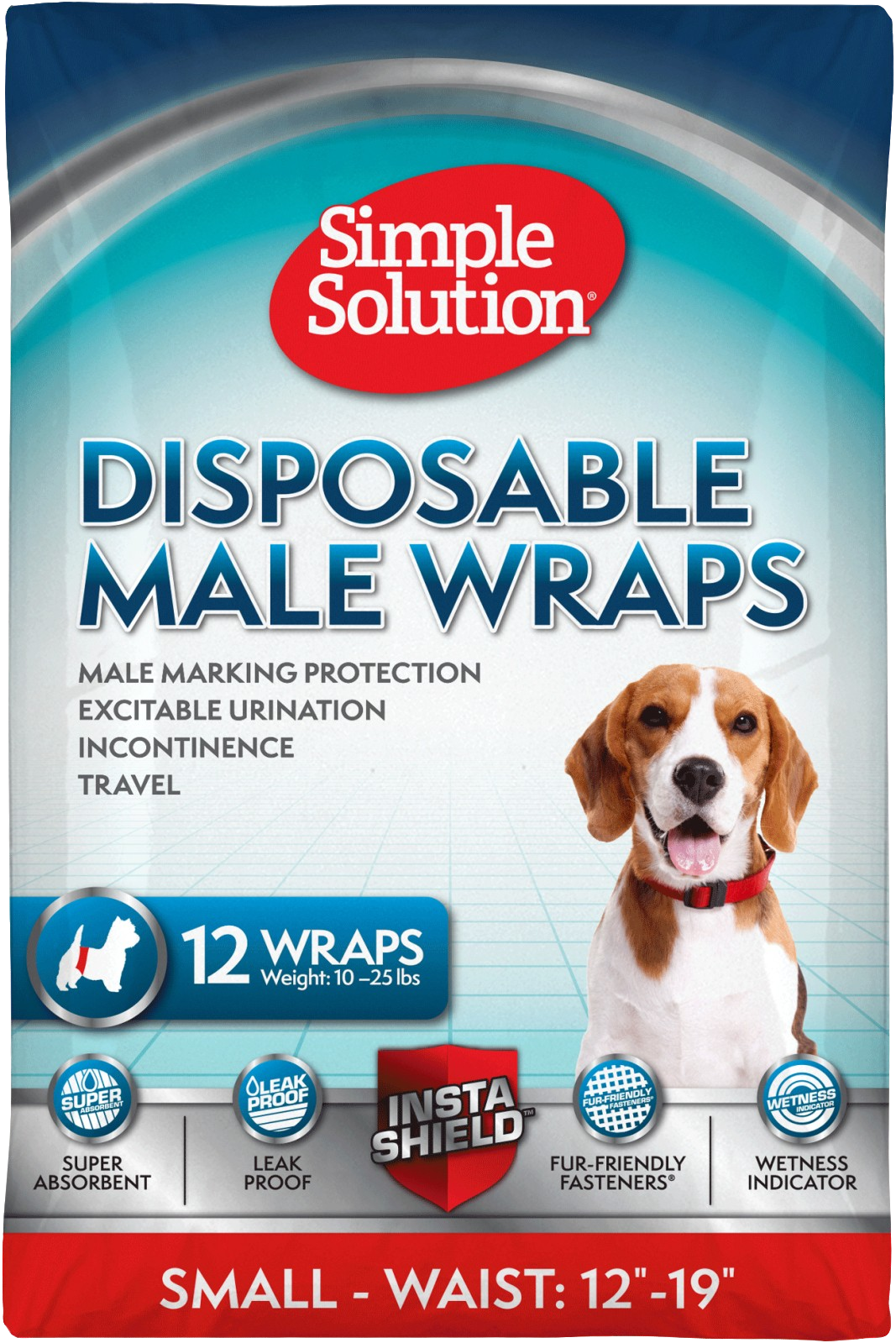 Disposable Male Wraps 12 pcs S