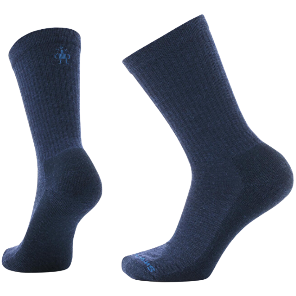 Everyday Solid Rib Crew Socks Deep Navy