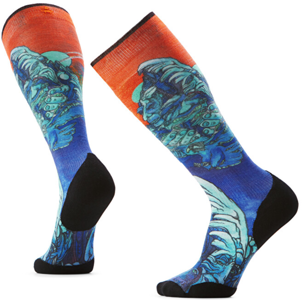 Ski Targeted Cushion Winter Haze Print Deep Navy