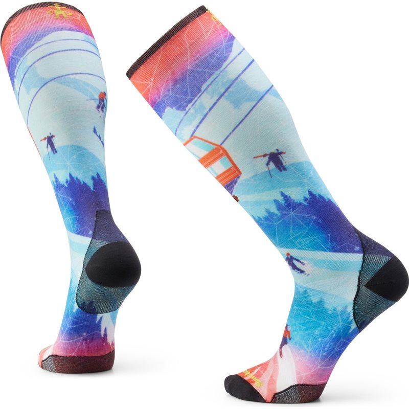 Ski Zero Cushion Ski Day Print Otc Socks