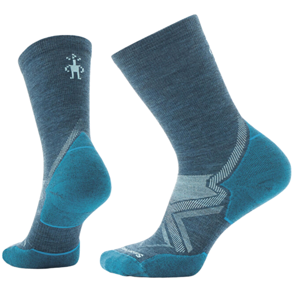 W Run Cold Weather Targeted Crew Socks Twilight Blue