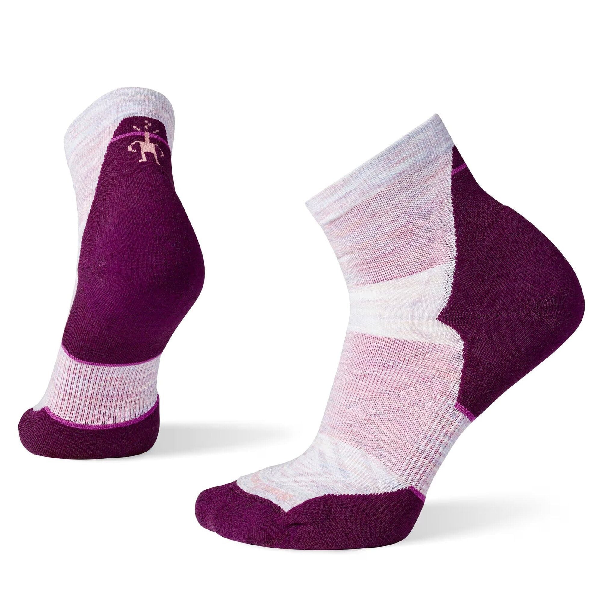 W Run Targeted Cushion Ankle Socks Purple Eclipse