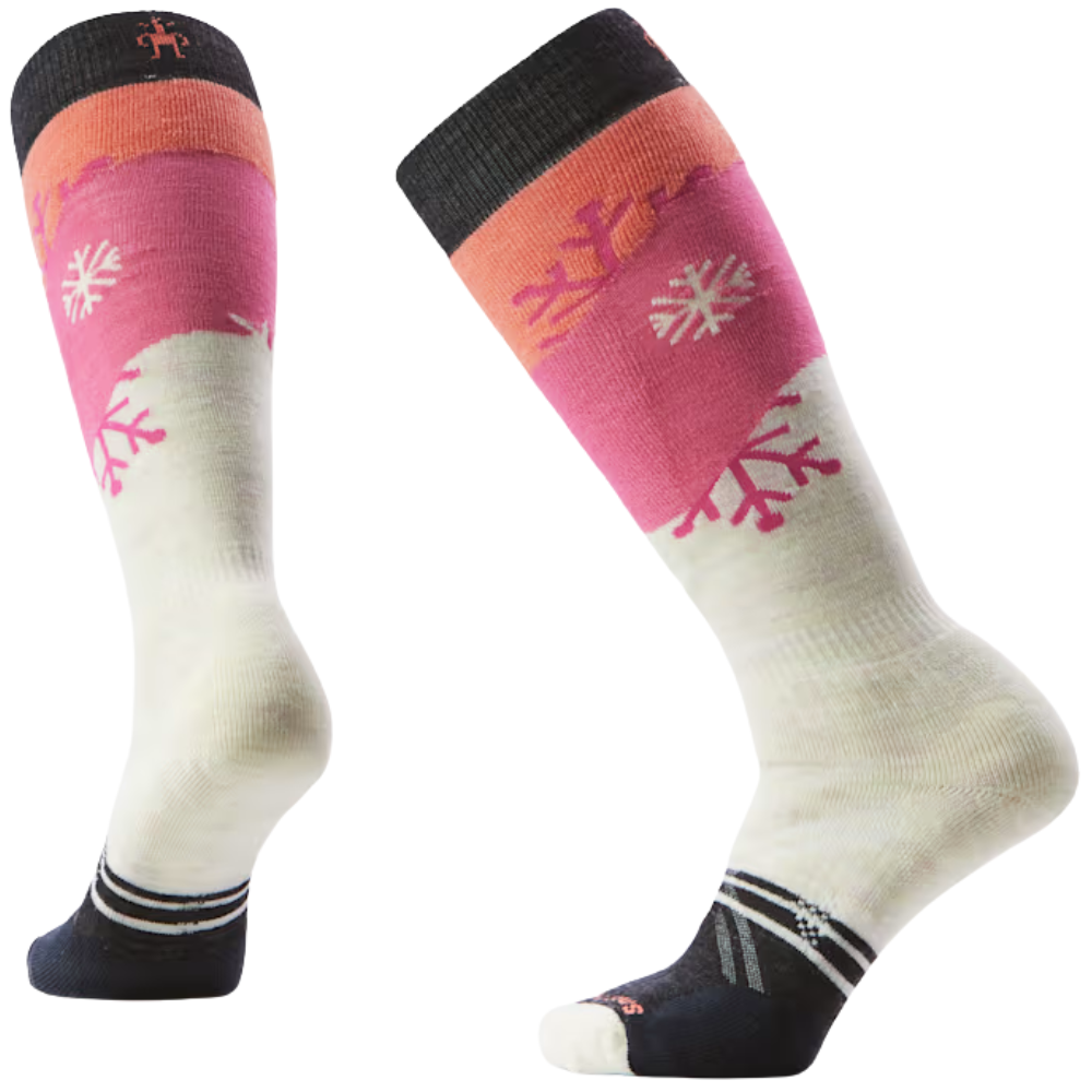 W Ski Fc Snowpocalypse Pattern OTC Socks Moon Beam
