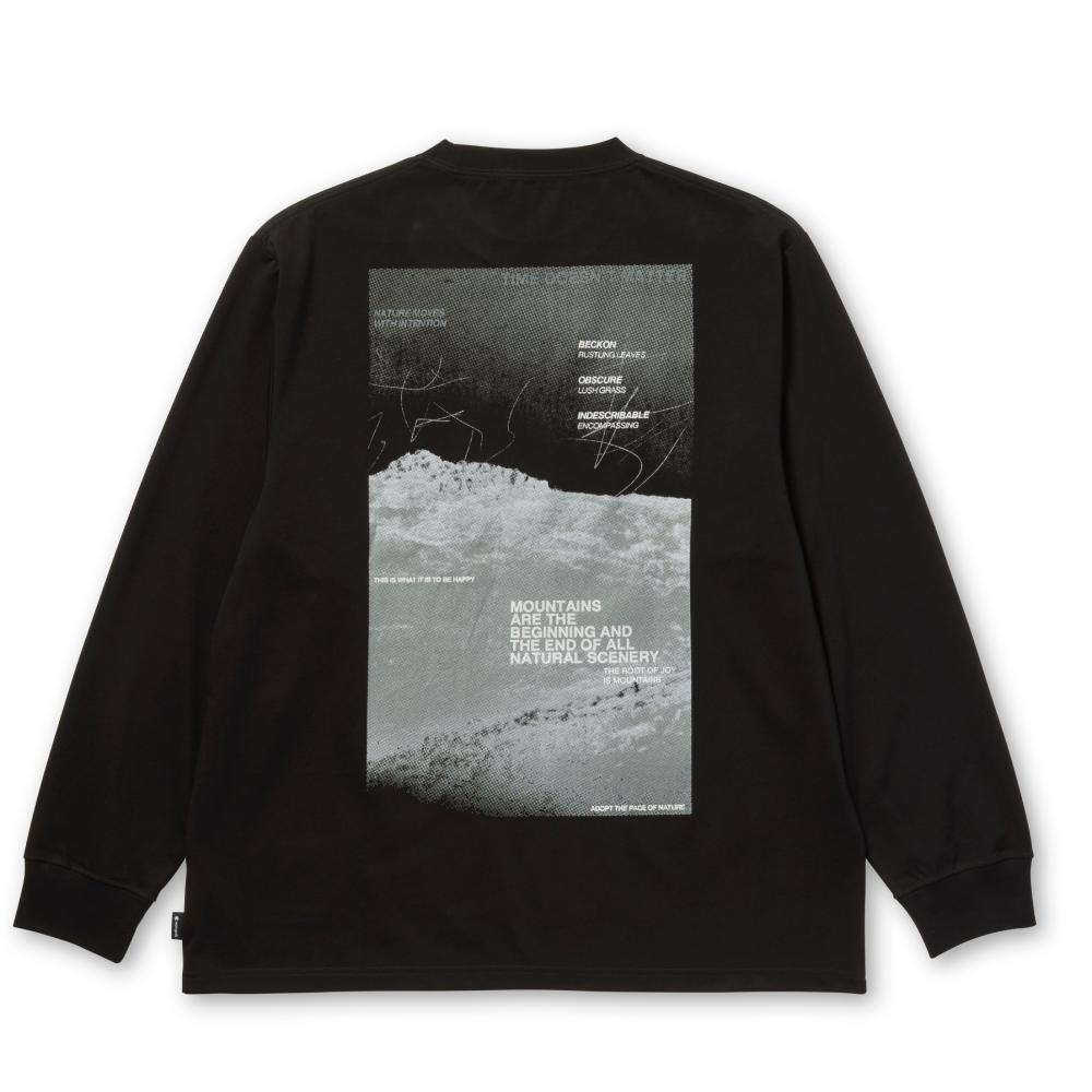 Campscape L/S T-Shirt Black