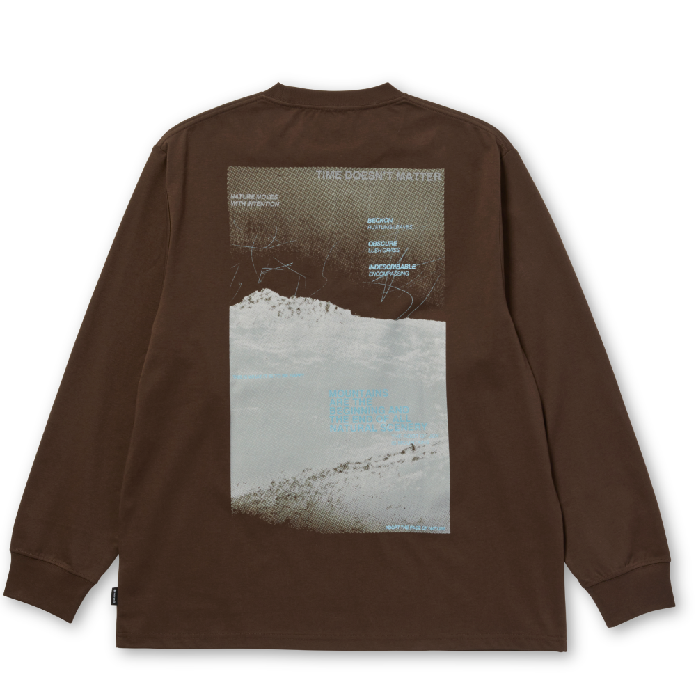 Campscape L/S T-Shirt Brown