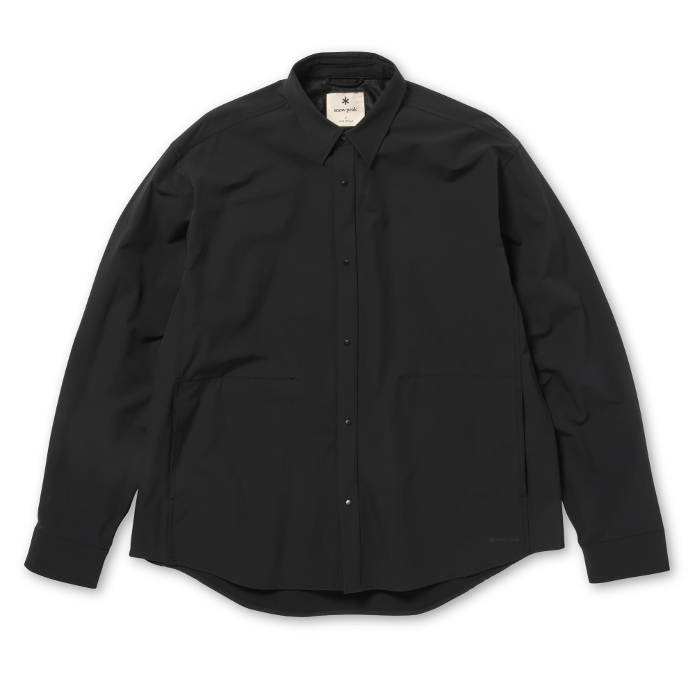 Water-Repellent Stretch Shirt Black