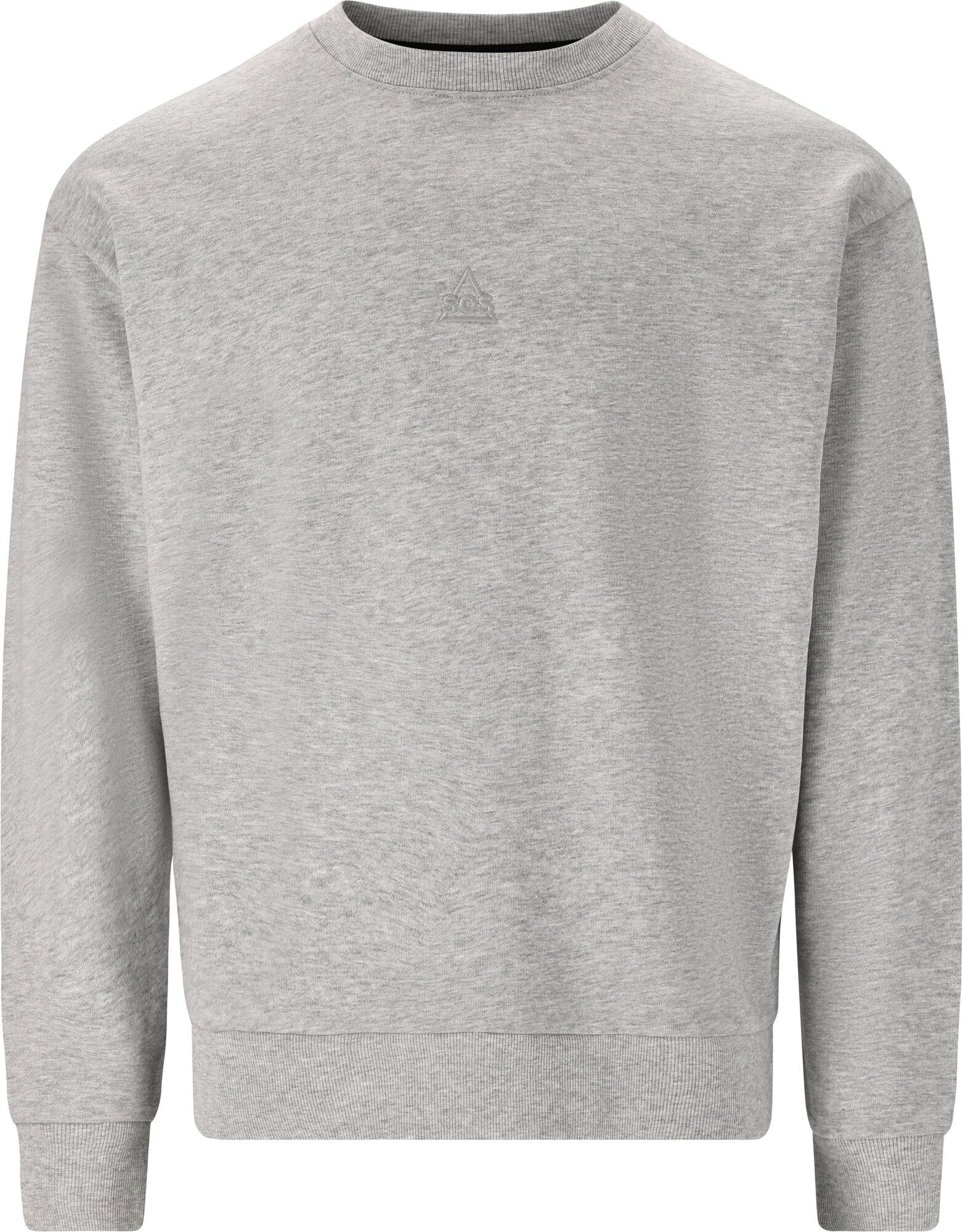 Bovec M Sweat Crew Neck Light Grey Melange
