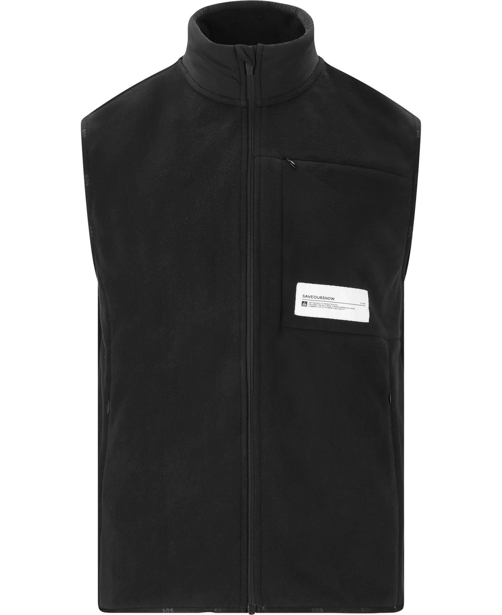 Laax M Fleece Vest Black