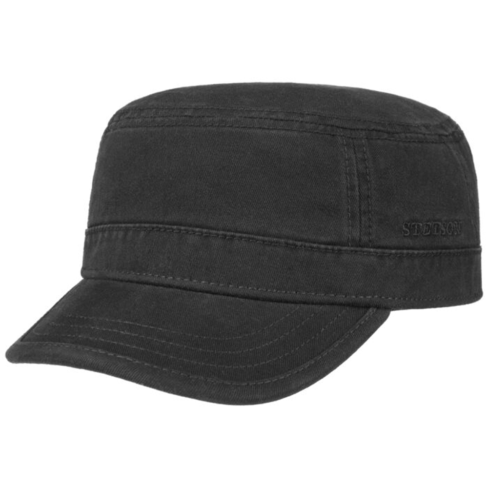 Army Cap Cotton Black