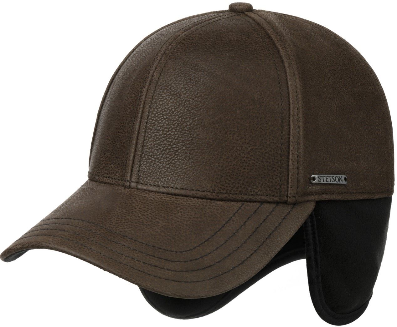 Baseball Cap Chevrette Cowhide EF Brown/Black