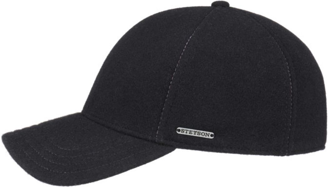 Baseball Cap Wool/Cashmere Black