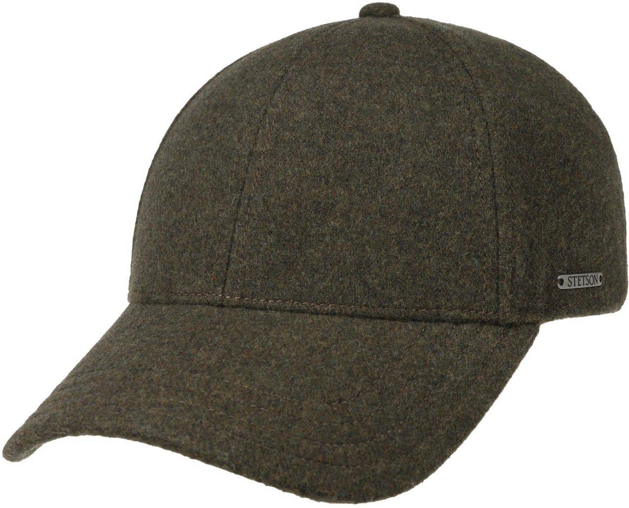 Baseball Cap Wool/ Cashmere EF Moss