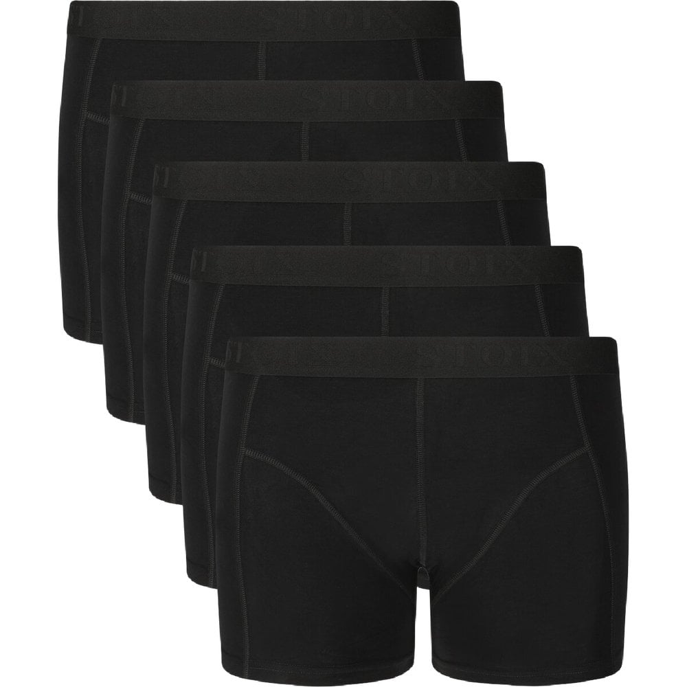 M's Bamboo Boxer 5-Pack Black