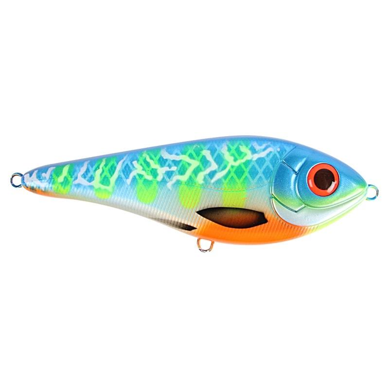 Strike Pro Buster Swim Bait Slow Sink 13cm 65g - Blue Fire