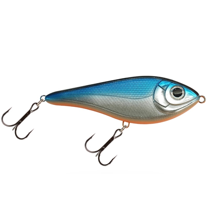 Strike Pro Buster Swim JR Slow Sink 10,5cm 40g - Blue Chrome OB